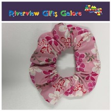 Scrunchie - Pink Frangipani